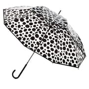 WH14SS-185 レディース 長傘 ダルメシアン ブラック60cm