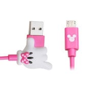 microUSBケーブ ハンドシリーズ ディズニーキャラクター 1m ミニー