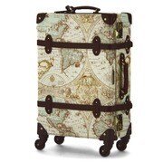 ABS芯材 地図柄 4輪トランクキャリー RENAISSANCE(ルネサンス) 旅行日数目安:1~2泊 29L 7016-47BR