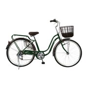 オリーブ 26型6段変速オートライト ノーパンク自転車 FP-CC266WS-HD-BAA