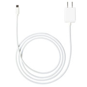 マイクロUSBケーブル一体型AC充電器 ホワイト OWL-ACJSMU20U1-WH
