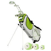 LADY EDGE レディースクラブ ハーフ 7本セット (1W、3W、U6、I#8、PW、SW、PT) キャディバッグ付 カラー WHITE/LIME