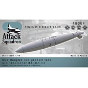 米海軍 300ガロン ダグラス燃料タンク 1個入り [1/48 レジン製アクセサリーパーツ]