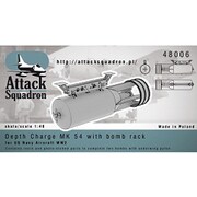 第二次大戦 米海軍 Mk.54 爆雷 2個入り [1/48 レジン製アクセサリーパーツ]