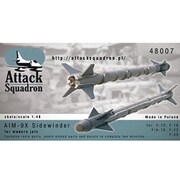 AIM-9X サイドワインダーミサイル 2個入り [1/48 レジン製アクセサリーパーツ]