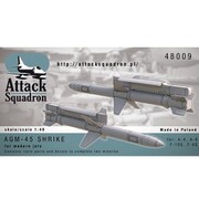 AGM-45 シュライクミサイル 2個入り [1/48 レジン製アクセサリーパーツ]