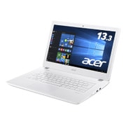 Aspire V13/13.3型/Core i3-6100U/HDD500GB/メモリ4GB/ドライブレス/Windows10 Home64ビット/KINGSOFT Office 2013 Standard/プラチナホワイト V3-372-N34D/W