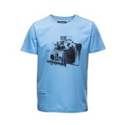 t-shirt FIDELAROID Ethereal blue S [レンズキャップポケット付き Tシャツ サイズS]