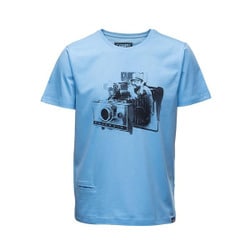 t-shirt FIDELAROID Ethereal blue XL [レンズキャップポケット付き Tシャツ サイズXL]
