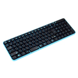 ザ・ワイヤレス サイレント マウス＆キーボード 日本語配列 ブラック/スカイブルー MK48367GBS