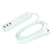 USB充電 3ポート AC2個口 タップ ホワイト TAP-U001-20W