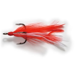 SLOWL FEATHER HOOK #2 レッド/ホワイト