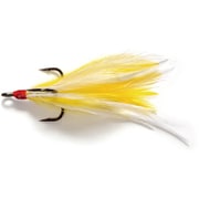 SLOWL FEATHER HOOK #2/0 イエロー/ホワイト