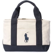 959032A [ASHLEY SCHOOL TOTE SM - IVORY/NAVY]