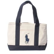 959034A [BRISTOL SCHOOL TOTE MD - IVORY/NAVY]