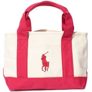 959037A [ASHLEY SCHOOL TOTE SM - IVORY/RED]