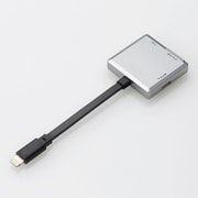 lightningメモリリーダライタ SD+microSD対応 シルバー LMR-MB08SV