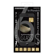 3Dラウンドフレーム 強化ガラス iPhone 6s/6 BK