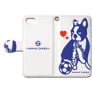サーフジャンキー 手帳型ケース iPhone SE 犬のキモチ