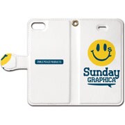 Sunday graphica 手帳型ケース iPhone SE Surf007