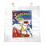 エコマーク付コットンバッグ SUPERMAN スーパーマンコミックカバー [H38×W38cm]
