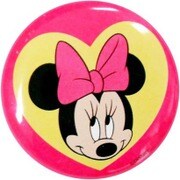 ディズニー 缶バッチ ミニーハート [直径3cm]