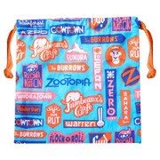 ディズニー ズートピア 巾着 ロゴ [H20×W20cm]