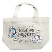 ドラえもん×ハローキティ マチ付巾着 スペースちらし [H20×W30×D10cm]