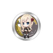 ハイスクール・フリート キラキラフレーム付きBIG缶バッジ ヴィルヘルミーナ