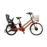 24/20型タイヤサイズ 内装3段変速 8.1Ahバッテリー BG0B36 3P600C0 bikke GRI (ビッケ グリ) E.X アンバーオレンジ 前輪モーター×後輪ベルトドライブ