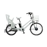 24/20型タイヤサイズ 内装3段変速 8.1Ahバッテリー BG0B36 3P600E0 bikke GRI (ビッケ グリ) E.XBK ホワイト 前輪モーター×後輪ベルトドライブ