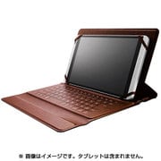 Bluetoothキーボード イタリア製高級ソフトレザー ケース型 汎用 7.0~8.4インチ対応 Windows/Android/iOS対応 ブラック TK-RC10HBK