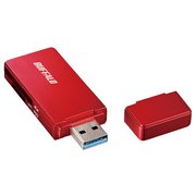 BSCR27U3RD [USB3.0 SD/microSDカードリーダー ケーブルレス UHS-I対応 SDXC/microSDXC対応 レッド]