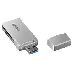 USB3.0 SD/microSDカードリーダー ケーブルレス UHS-I対応 SDXC/microSDXC対応 シルバー BSCR27U3SV
