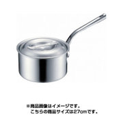 アルミ深片手鍋 27cm 目盛付 MTI プロガスト