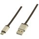 microB充電ケーブル 両面 アルミコネクタ 2m ブラウン GH-UCSMBWA2-BR