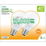 電球形蛍光灯 エコデンキュウ 40W形 E26 電球色 G形 2P EFG10EL/8-2P