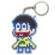 おそ松さん アイロンビーズ風キーホルダー 十四松 [キャラクターグッズ]