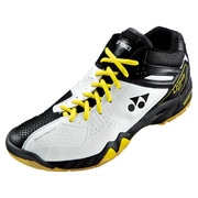 SHB02MD-007-25.5 [バトミントンシューズ POWER CUSHION 02 MID（パワークッション 02 ミッド） 25.5cm ブラック]