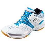 SHB83WMD-018-27.0 [バドミントンシューズ POWER CUSHION WIDE 83 MID（パワークッション ワイド 83 ミッド） 27.0cm スカイブルー]