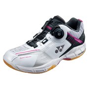 SHBSC10W-013-23.0 [バドミントンシューズ POWER CUSHION WIDE（パワークッション ワイド） SC10 23.0cm パールホワイト]