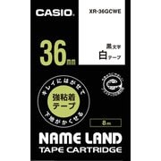 白地テープ/黒文字 ネームランド用 36.0mm XR-36GCWE