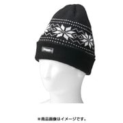 SR-104BK [ニット帽子 雪柄 ブラック]