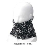 SR-007BK [ジュニアフリースネックウォーマー 雪柄 ブラック]