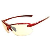 EVG-308-MTR [スポーツサングラス レンズカラー：Light Brown/Fmirror フレームカラー：Shiny Metallic Red]