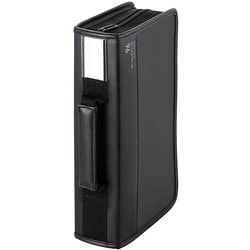 CD/DVD/Blu-rayケース ファスナー付 96枚収納 CCD-SSB96BK