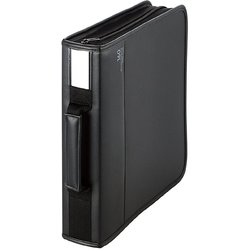 CD/DVD/Blu-rayケース ファスナー付 160枚収納 CCD-SSB160BK