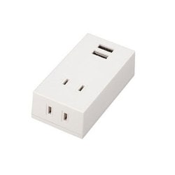 フロントタップ型2AC＋2USB2.1A ホワイト Y02FS400WH2U