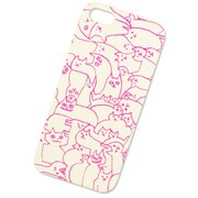 IPH-33 [アイウエオ iPhone SE/5s/5ケース ネコパズルWH S]