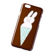 IPK-03 [アイウエオ iPhone 6s/6ケース キラキラ ウサブーコーンBW]